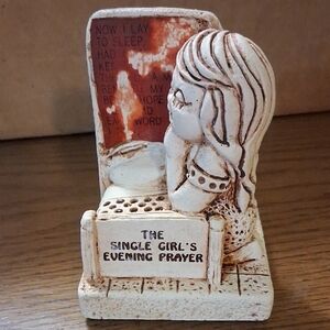 Vintage Single Girl's Evening Prayer Figurine